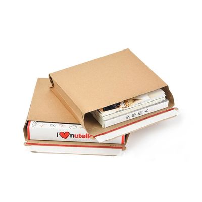 採用された印刷品 ブランド付きパッケージ用のブラウンクラフトボードの硬いメール
