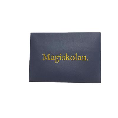 プレゼント封筒 紙のスタンプ ロゴ印刷 A4 招待状 青い真珠状紙封筒