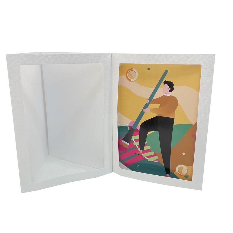 5 1/8 x7 インチ 紙写真枠 財布 絵枠 写真挿入展